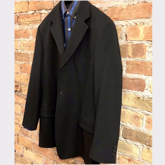 DKNY Men's Black Mid-Weight Wool 3 Button Front Suit 40R - Picture 5 of 15